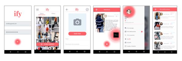 Prototipo Hig-fi de la app ify