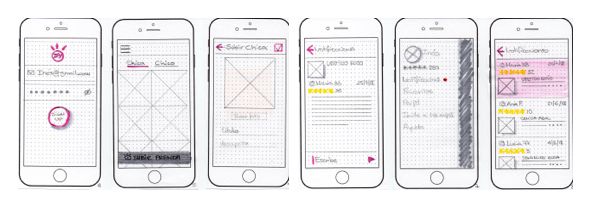 Prototipo Low-fi de la app ify